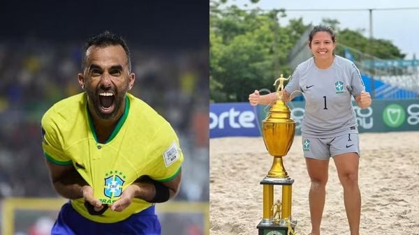 Bruno Xavier e Lelê Lopes se animam com possibilidade do futebol de areia nas Olimpíadas