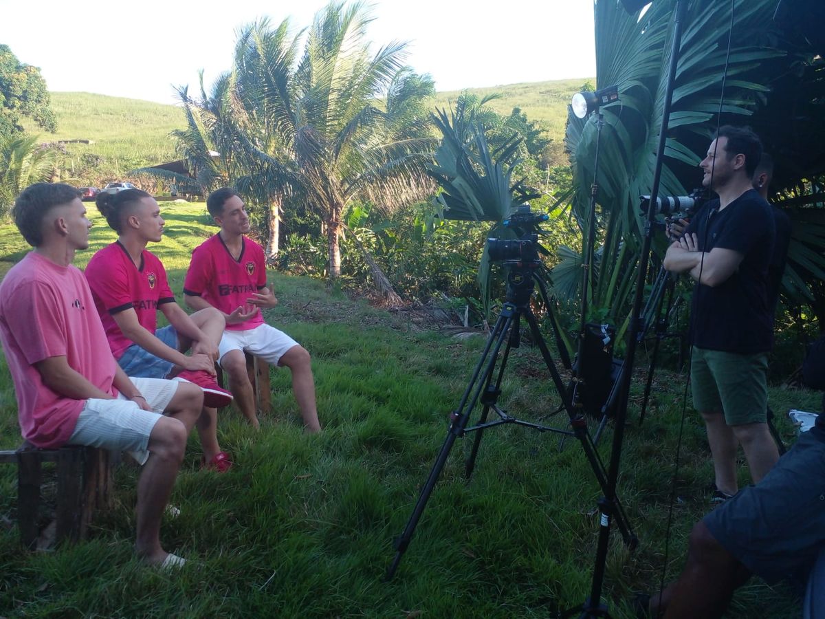 Entrevista com jogadores da 