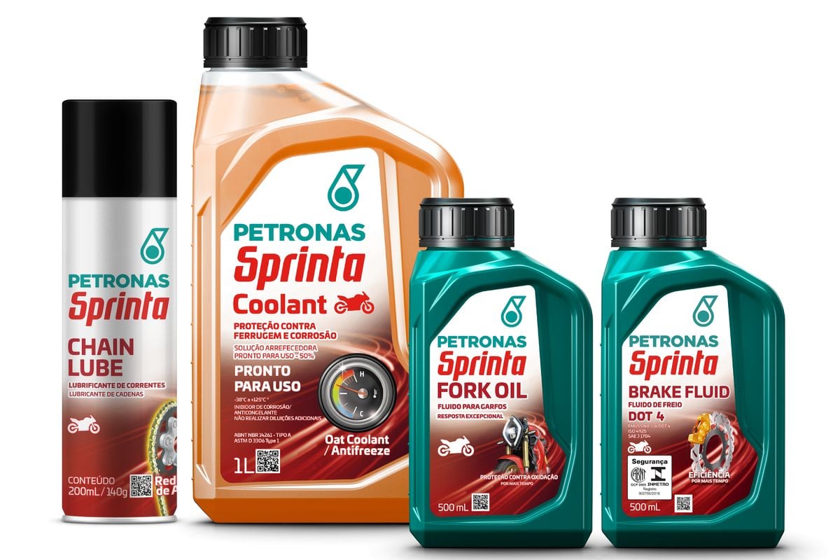 Nova linha de produtos auxiliares Petronas Sprinta para motocicletas