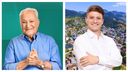 Theodorico Ferraço (PP), 86 anos, eleito em Cachoeiro de Itapemirim; Hugo Meneghel (PP), 25 anos, eleito em Alfredo Chaves