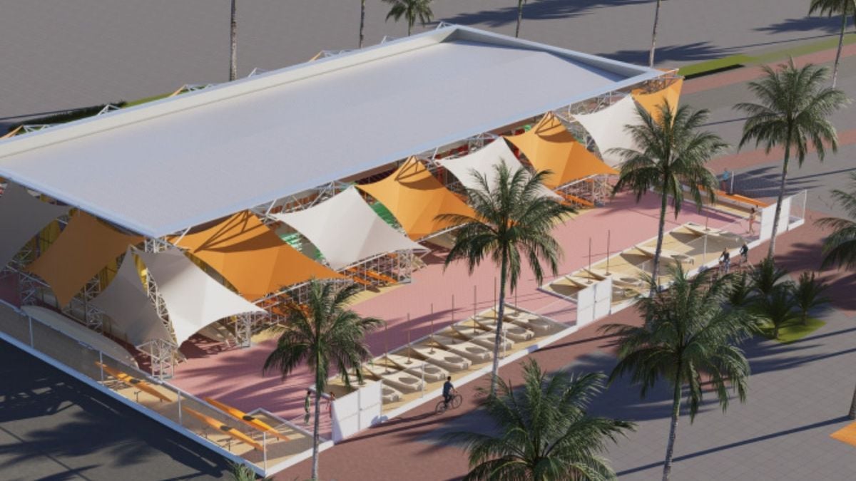 Novo espaço para abrigar embarcações na Praia da Guarderia, em Vitória