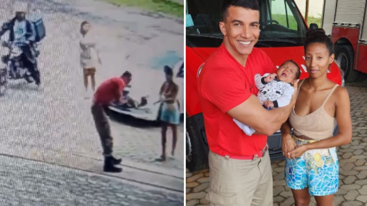 Bombeiro salva bebê engasgado no Dia das Criança em Anchieta