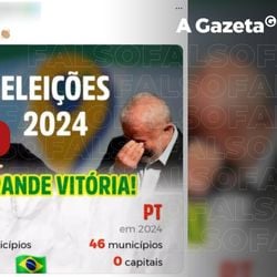 PT conquistou 248 prefeituras em 2024, e não 46 como alega post