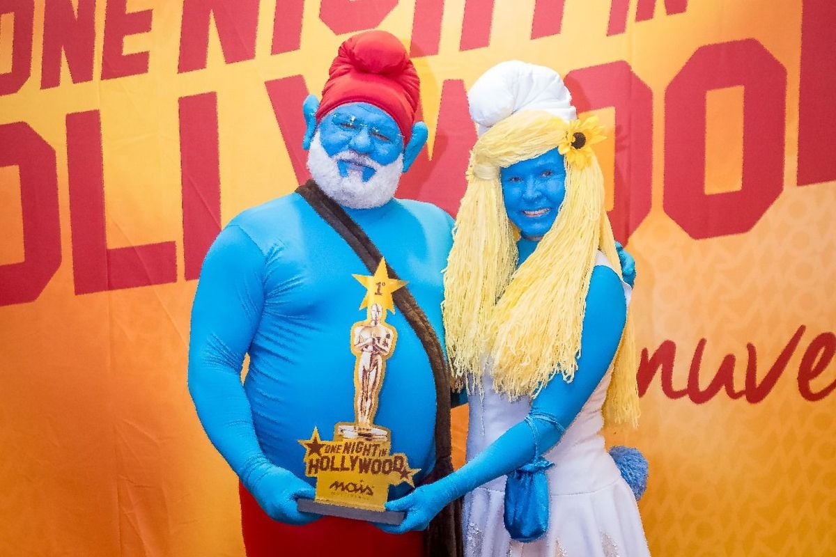 Casal Smurfs Mariza e Lugão