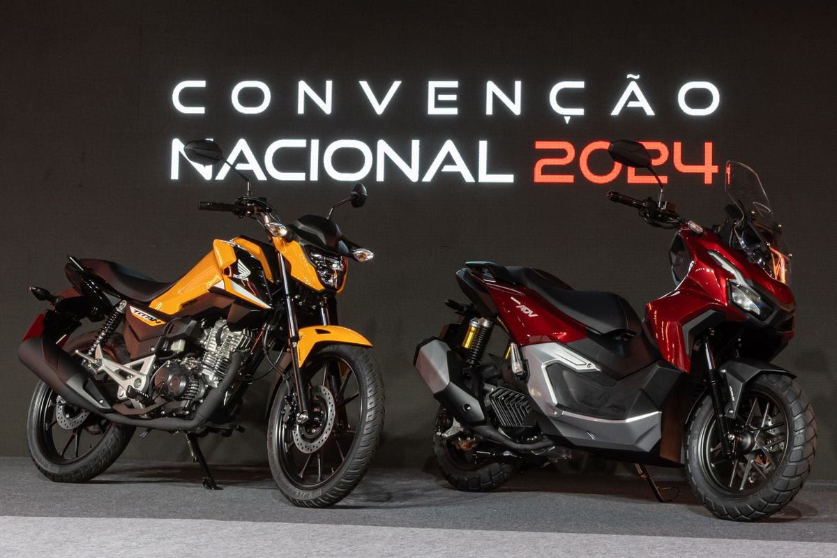 linhas 2025 das Honda CG 160 e da scooter ADV 160