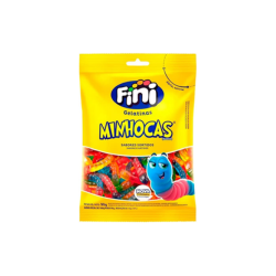  Fini Bala Gelatina Minhoca Brilho, 90G