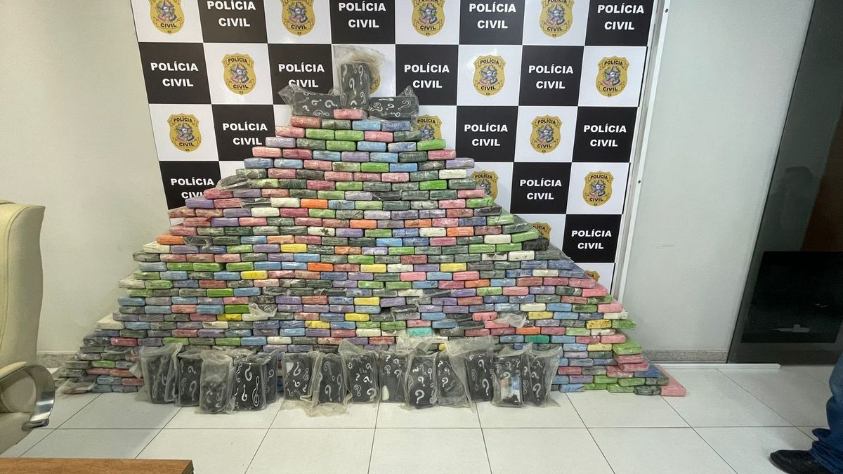 500 quilos de cocaína pura é apreendida em Vila Velha