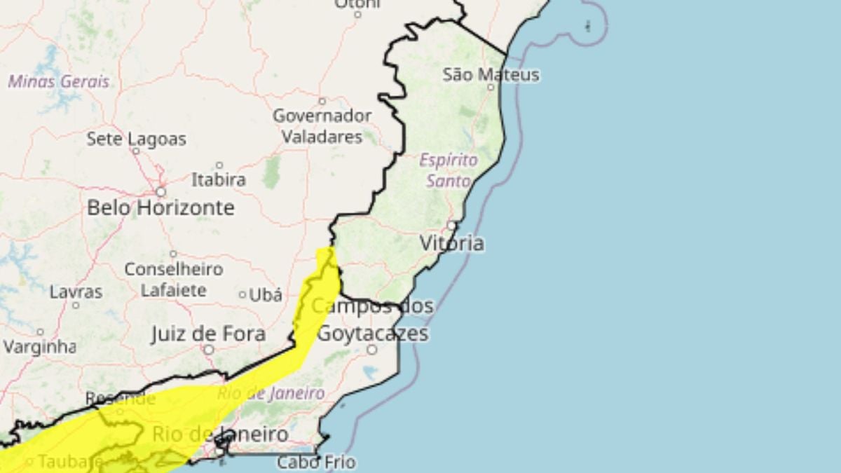 A cidades contempladas pelo aviso ficam localizadas no Caparaó capixaba