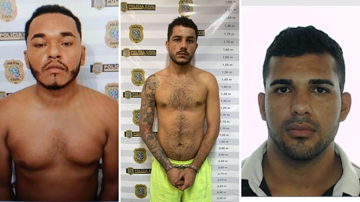 Henrique Silva Lima, vulgo Neguinho Mascote, Átila Gonçalves Nunes, vulgo Taru (preso) e Bryan Lyrio Deolindo
