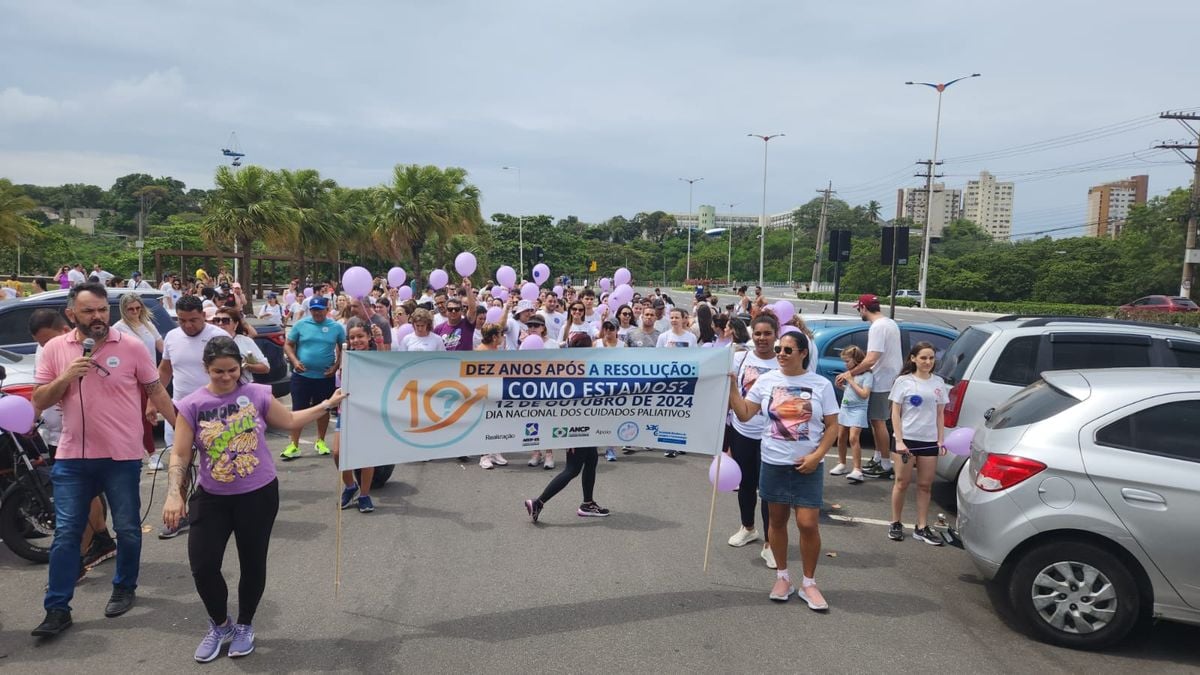 Aquecimento para a I Caminhada sobre cuidados paliativos por Fernando Madeira