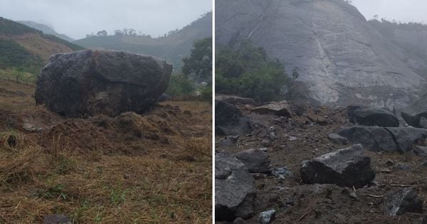 De acordo com a Defesa Civil do município, o fato ocorreu devido ao temporal que atingiu a localidade; nenhuma residência foi afetada