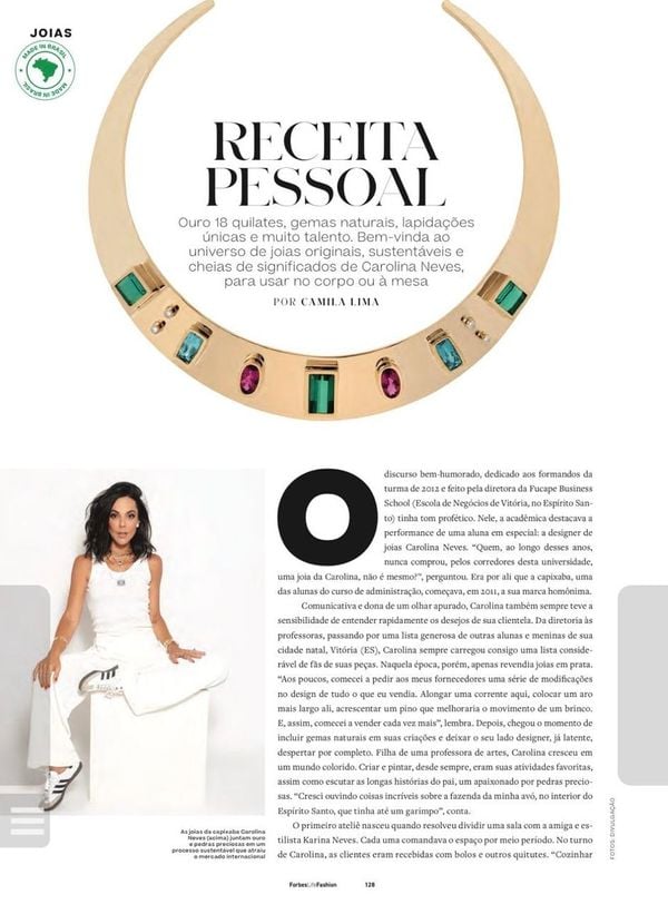 Carol Neves na Forbes