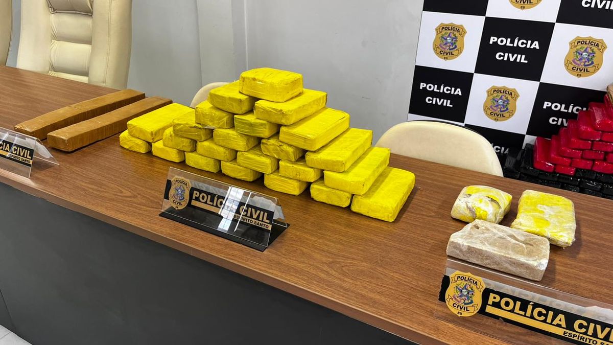 Denarc apreendeu mais de 200 quilos de maconha e outras drogas na Serra por Divulgação | Polícia Civil