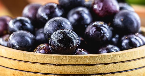 A fruta é rica em antioxidantes que ajudam a combater os radicais livres no corpo, protegendo as células do estresse oxidativo e retardando o envelhecimento celular