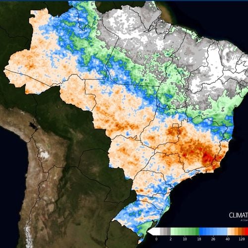 Impulsionadas por uma frente fria e a intensificação da primavera, outubro deve terminar om chuvas expressivas