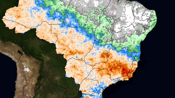 Impulsionadas por uma frente fria e a intensificação da primavera, outubro deve terminar om chuvas expressivas