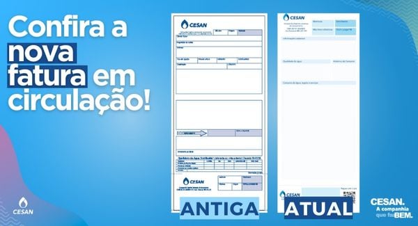 Companhia de abastecimento apresenta nova identidade da fatura