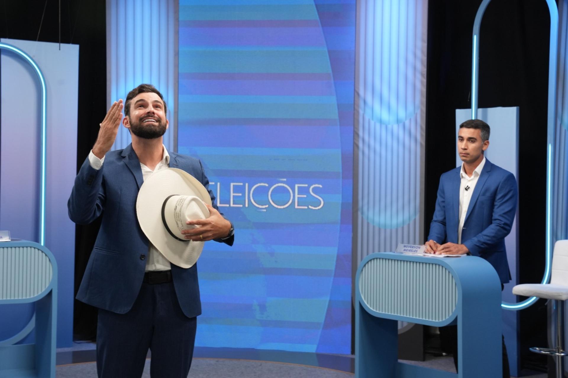 2º turno na Serra: Pablo Muribeca e Weverson Meireles no debate da TV Gazeta         