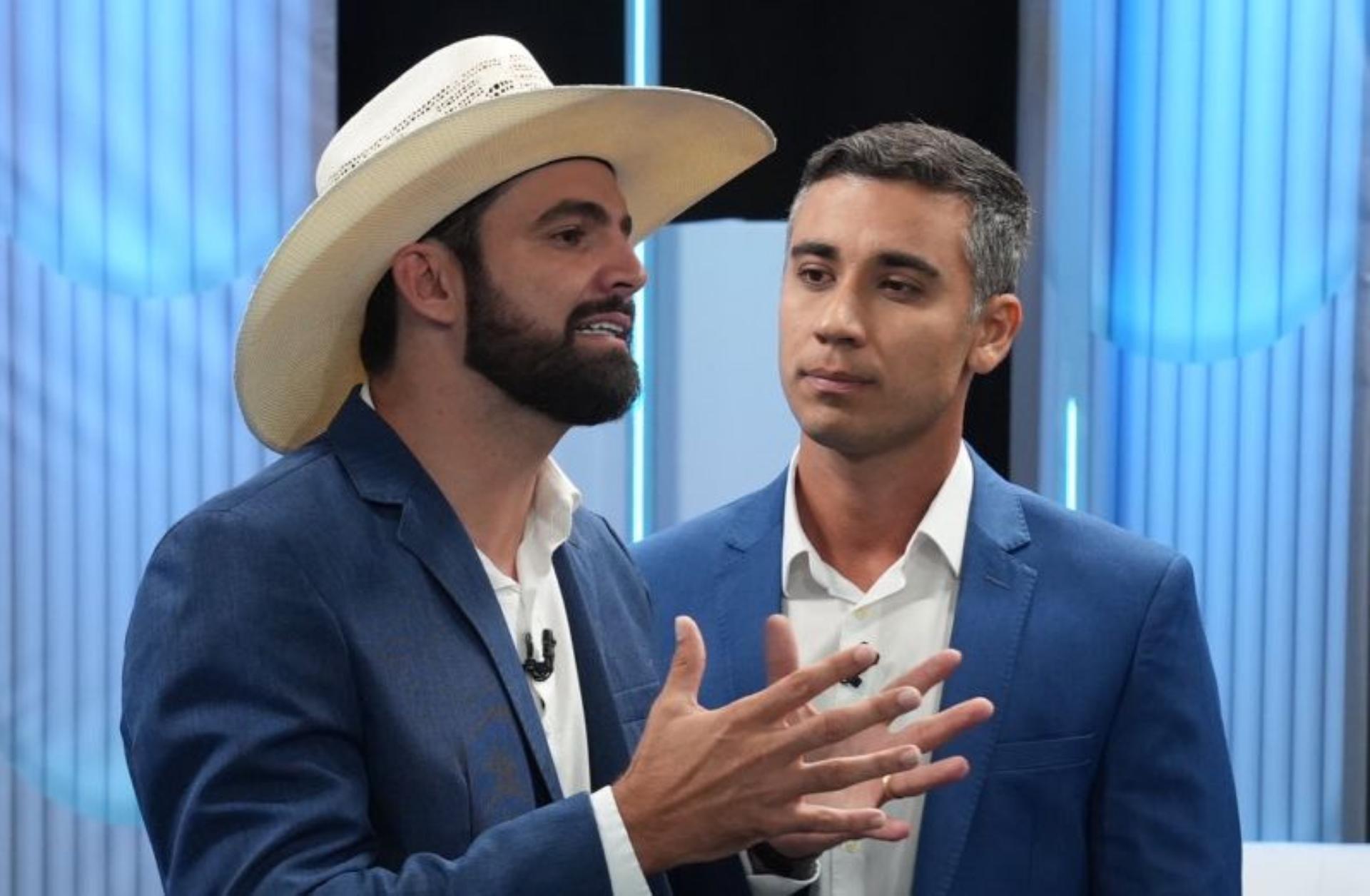 2º turno na Serra: Pablo Muribeca e Weverson Meireles no debate da TV Gazeta        