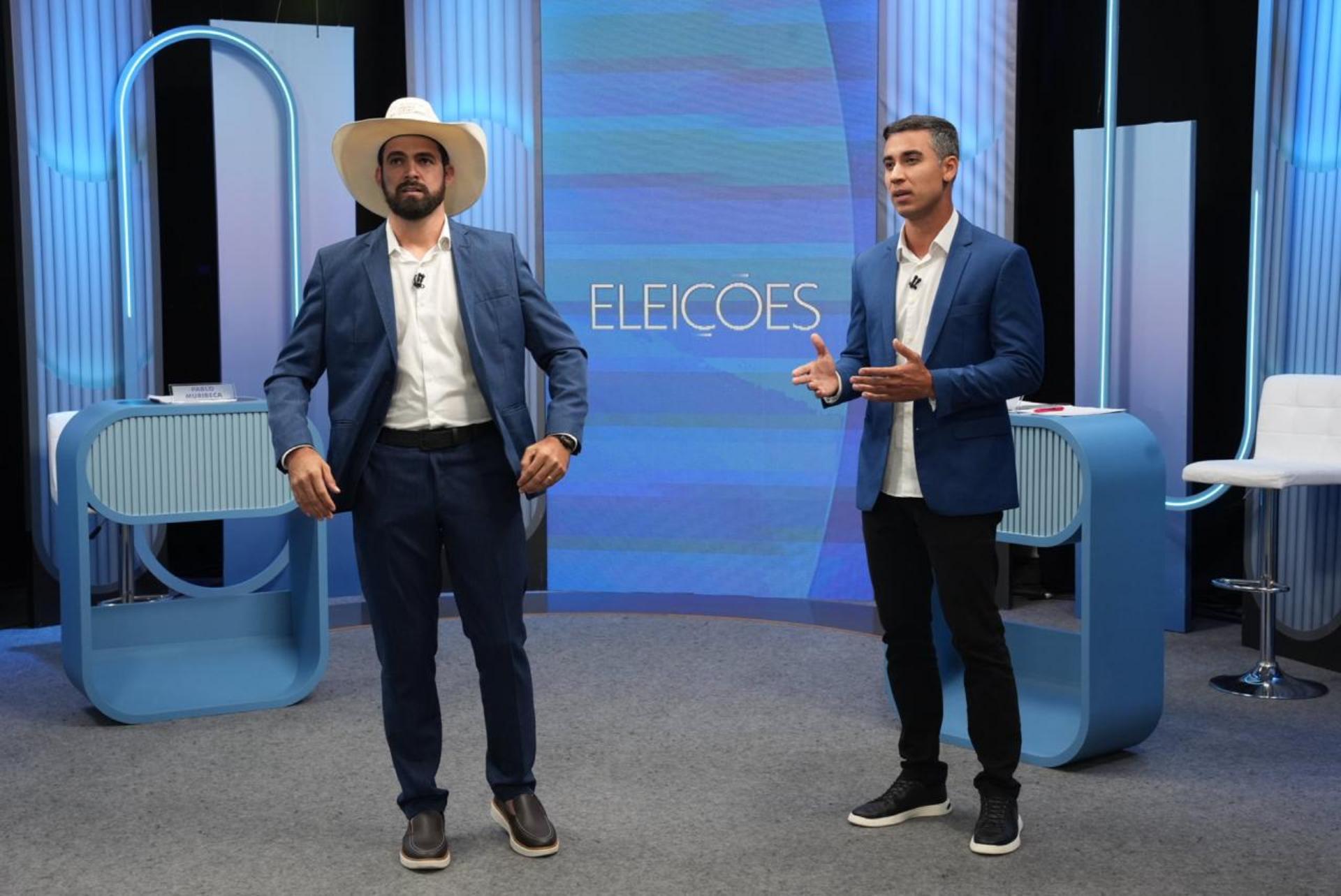 2º turno na Serra: Pablo Muribeca e Weverson Meireles no debate da TV Gazeta     