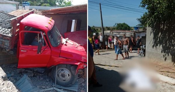 A vítima, ajudante do motorista, saltou do veículo em movimento, e acabou atingido pelo próprio caminhão. O Samu confirmou o óbito no local