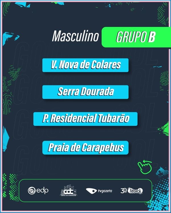 Grupos definidos para o futebol masculino na Taça EDP das Comunidades 2024 por Rede Gazeta