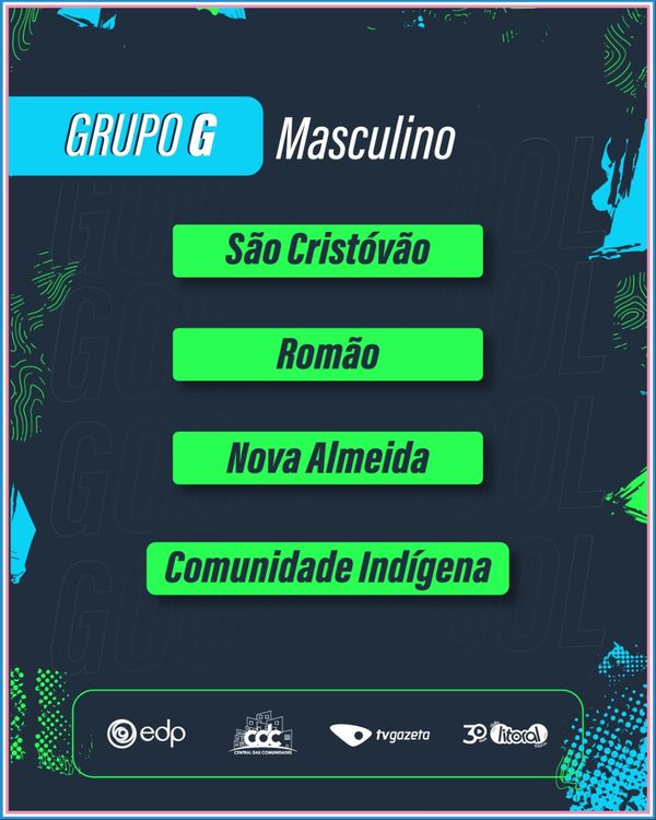 Grupos definidos para o futebol masculino na Taça EDP das Comunidades 2024 por Rede Gazeta