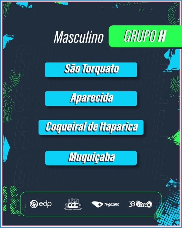 Grupos definidos para o futebol masculino na Taça EDP das Comunidades 2024 por Rede Gazeta
