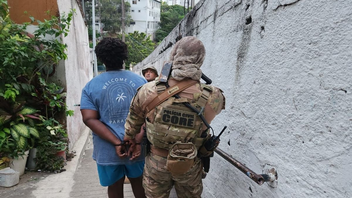 Polícia realiza operação na região do Morro da Garrada na manhã desta sexta (25) por Divulgação Sesp