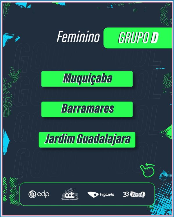 Rede Gazeta por Grupos definidos para o futebol feminino na Taça EDP das Comunidades 2024