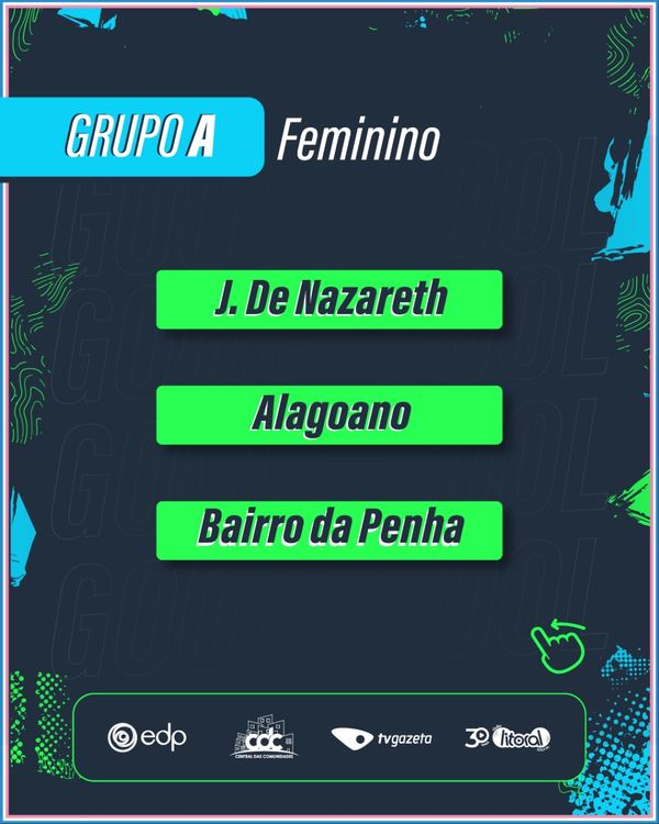 Rede Gazeta por Grupos definidos para o futebol feminino na Taça EDP das Comunidades 2024