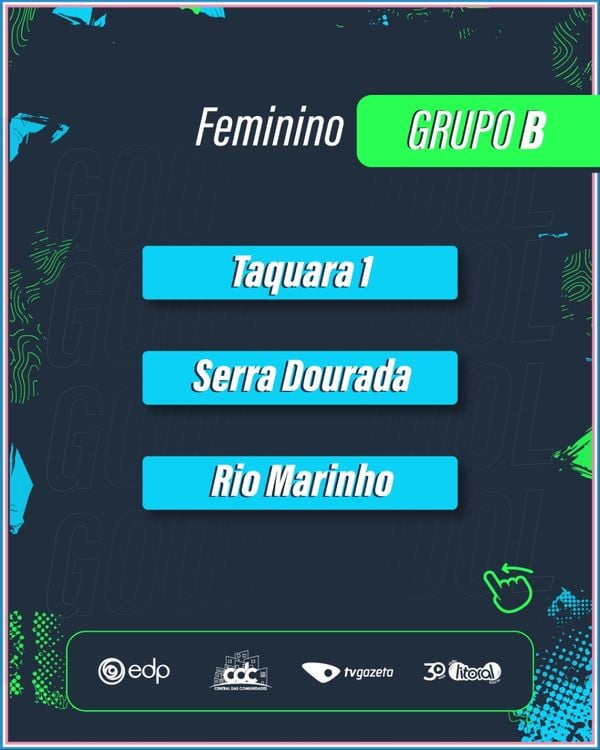 Rede Gazeta por Grupos definidos para o futebol feminino na Taça EDP das Comunidades 2024