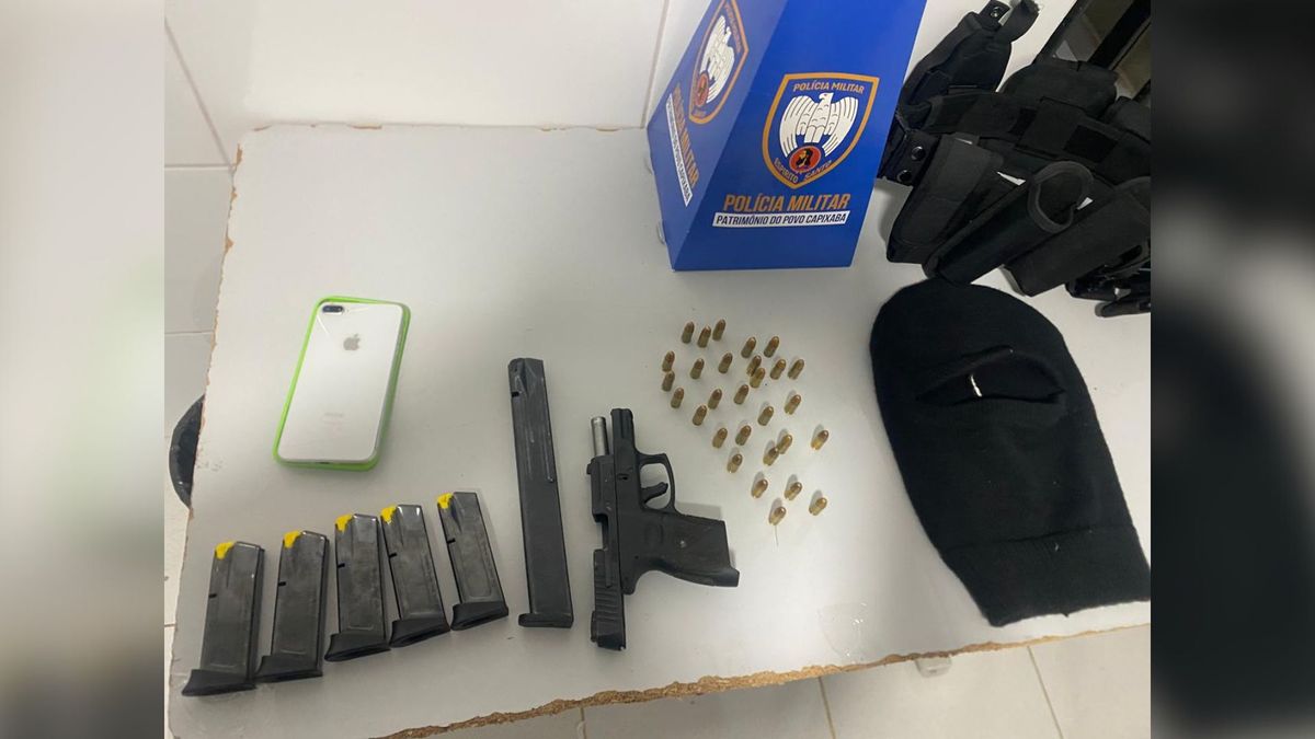 Três suspeitos são presos após perseguição, tiro de fuzil e invasão de confraterização em Linhares
