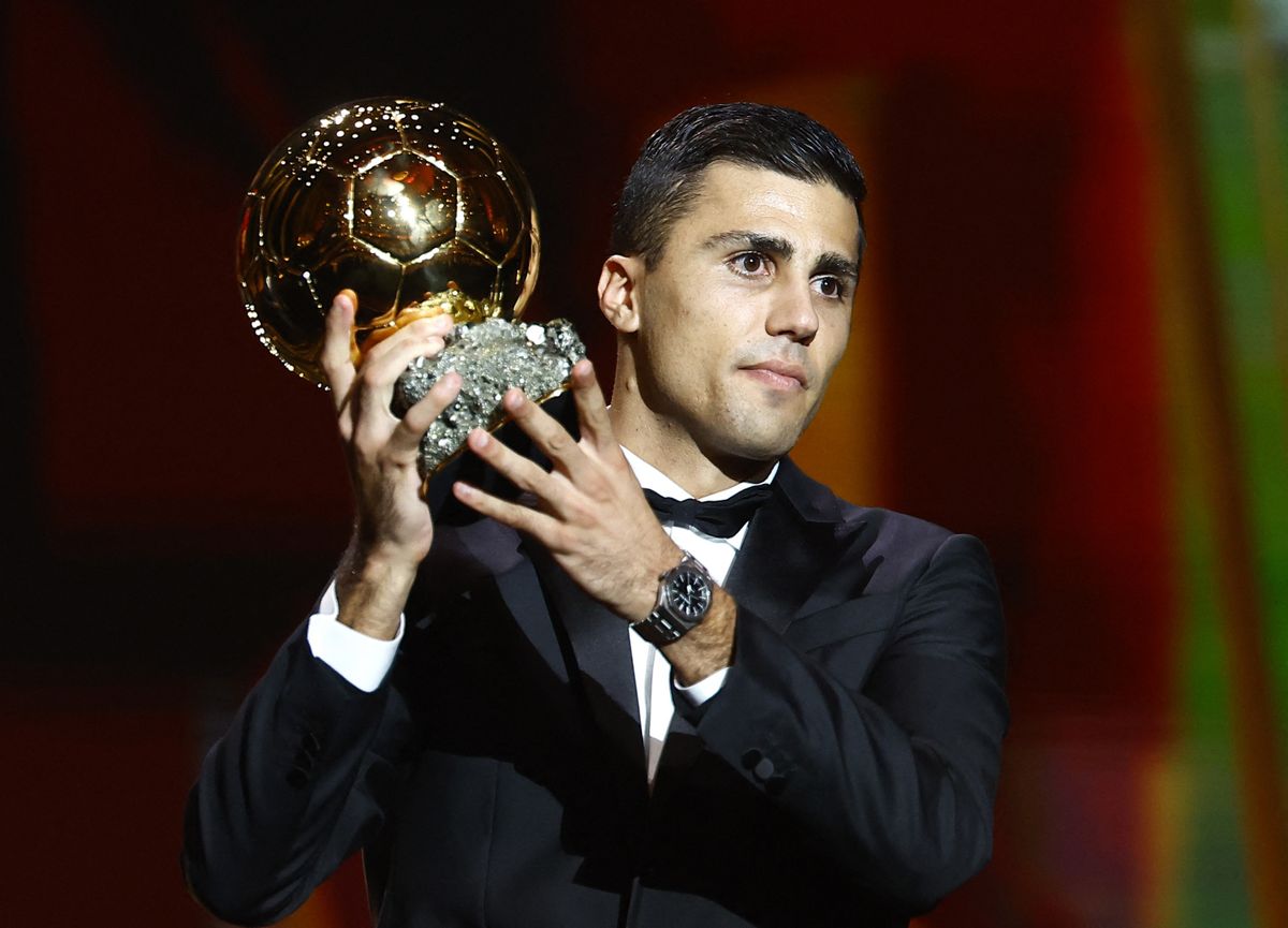 Rodri foi escolhido o bola de ouro 2023/24 pela revista France Football