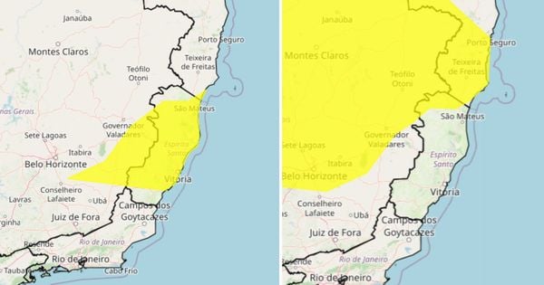 Os avisos se estendem até a manhã de quinta-feira (31) e são para chuvas intensas e acumulado de chuva