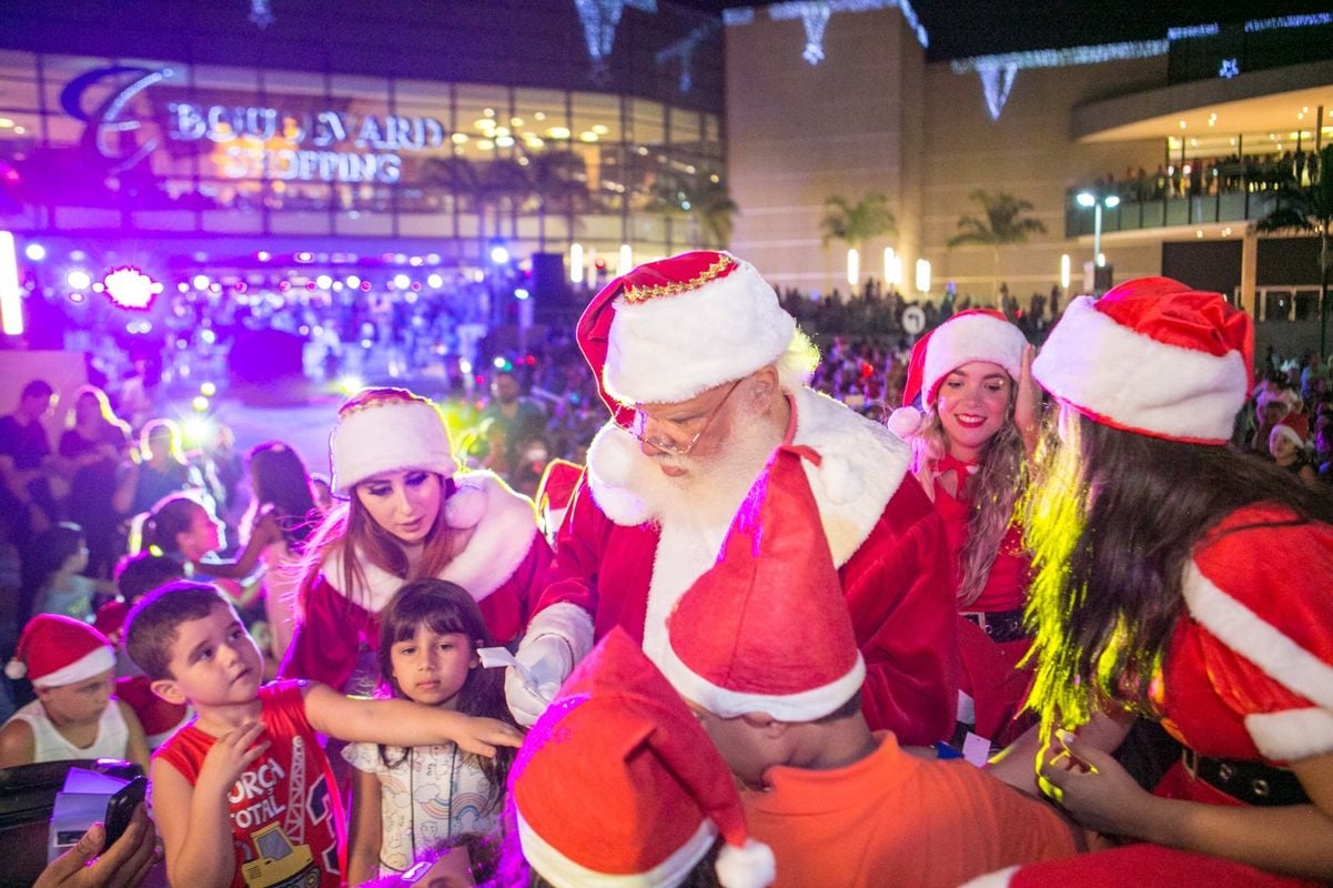 Papai Noel no Boulevard Shopping, em Vila Velha