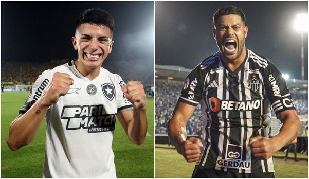 Almada e Hulk são dois dos destaques de Botafogo e Atlético-MG, finalistas da Libertadores