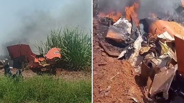 Aeronaves se chocaram durante um voo de instrução em Pirassununga (SP), nesta sexta-feira (1°)