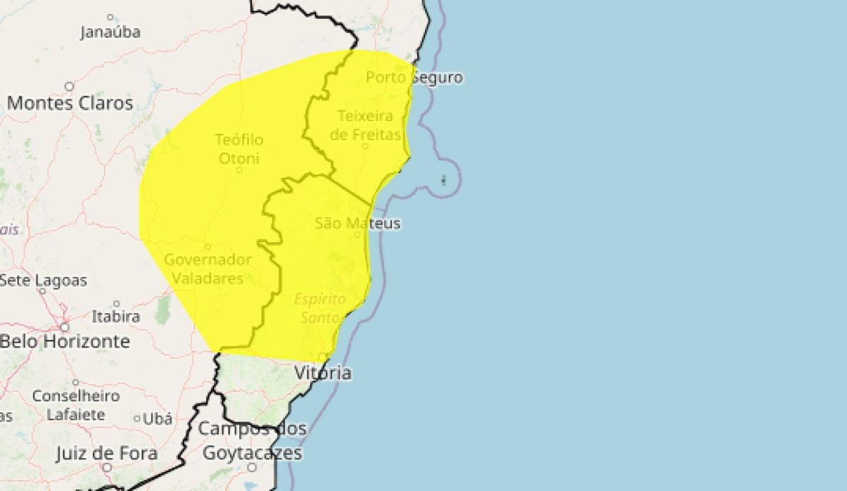 Cidades do ES recebem alerta de chuvas intensas 