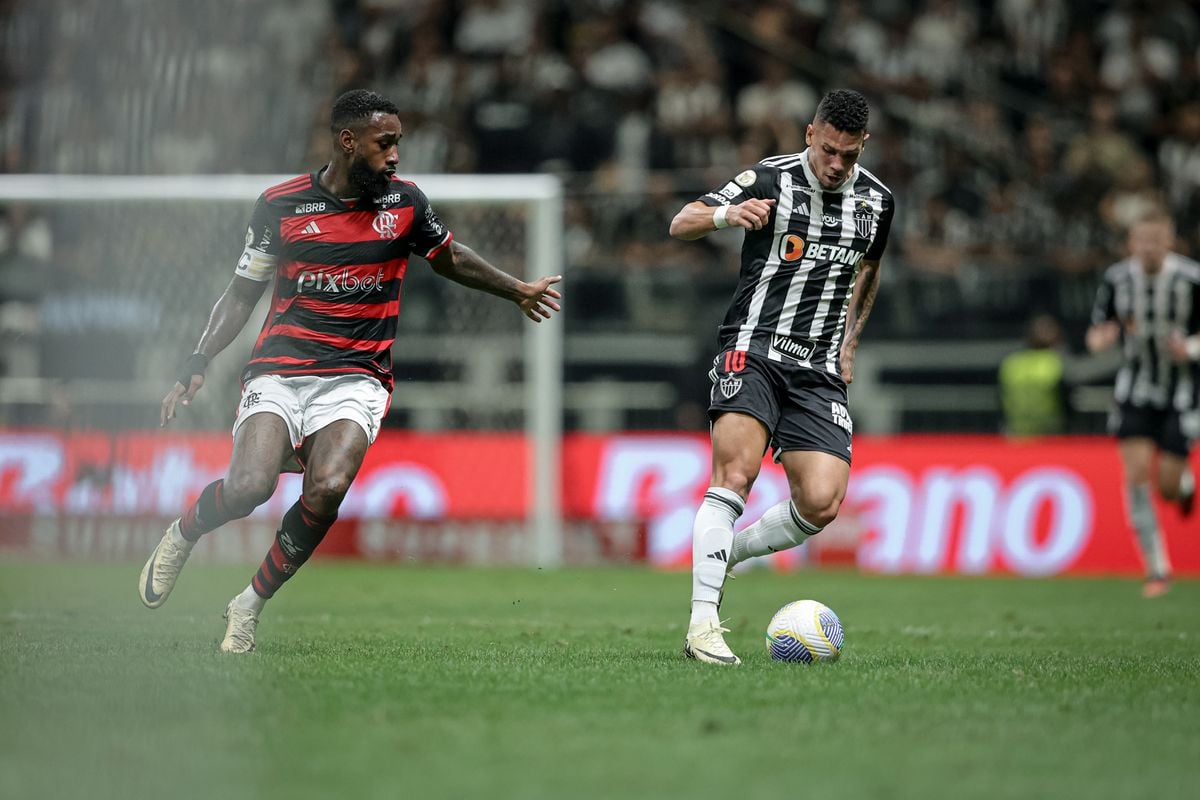 Gerson, do Flamengo, e Paulinho, do Galo, são duas das estrelas da final da Copa do Brasil