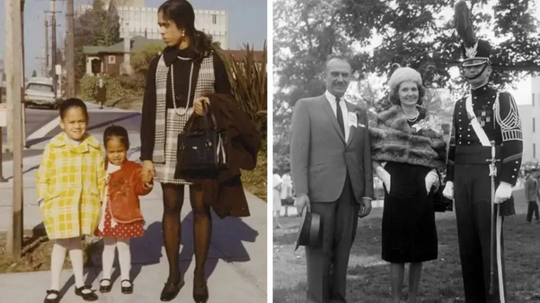 Kamala Harris e Donald Trump na infância e adolescência