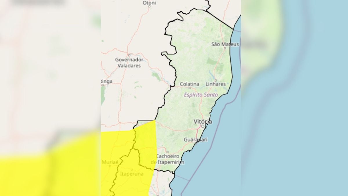 Inmet emite alerta de chuvas intensas para 18 municípios do Sul do ES