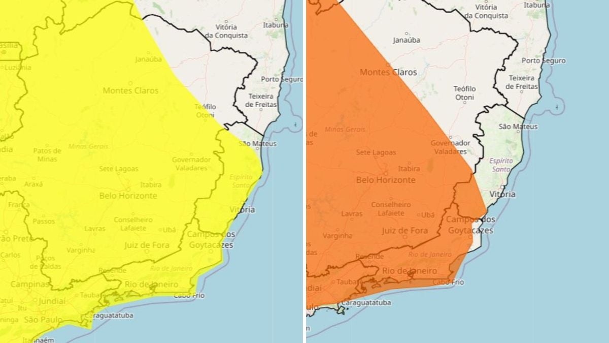 Alertas tem validade até às 10h de sábado (9)