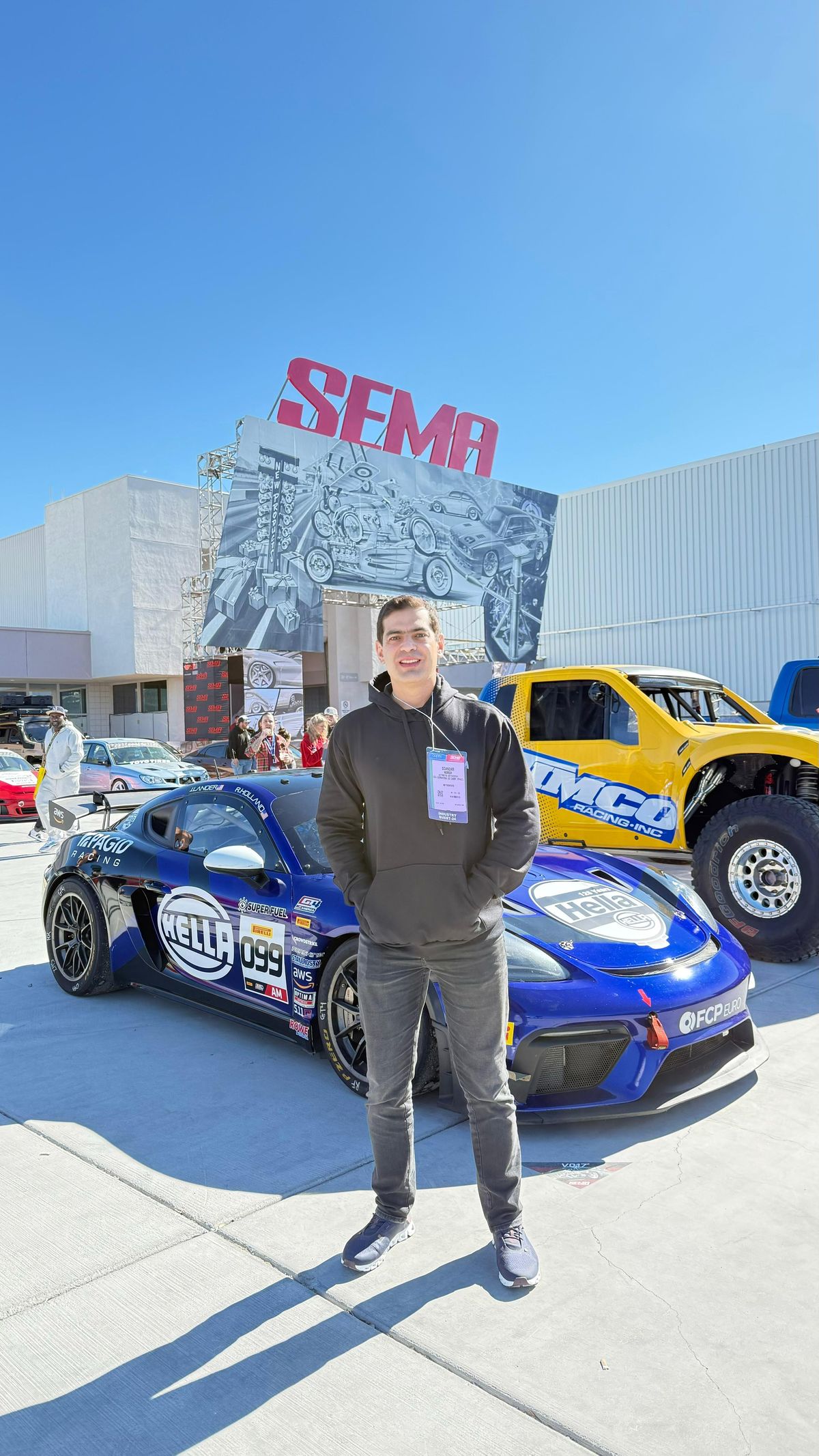 Scandar Nemer esteve no SEMA Show, maior evento automobilístico do mundo realizado em Las Vegas (EUA)