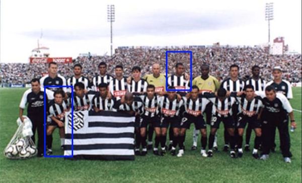 Lambiru e Filipe Luis na época de Figueirense.