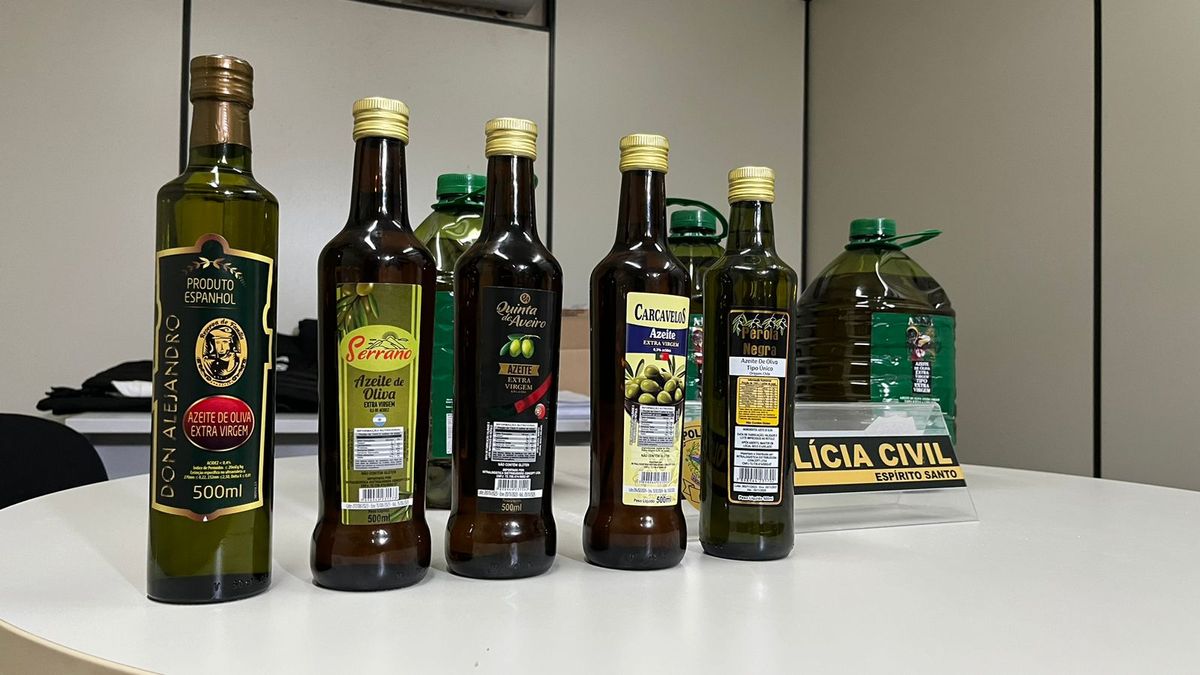 Operação da polícia apreende quase 8 mil litros de azeite por Divulgação Sesp