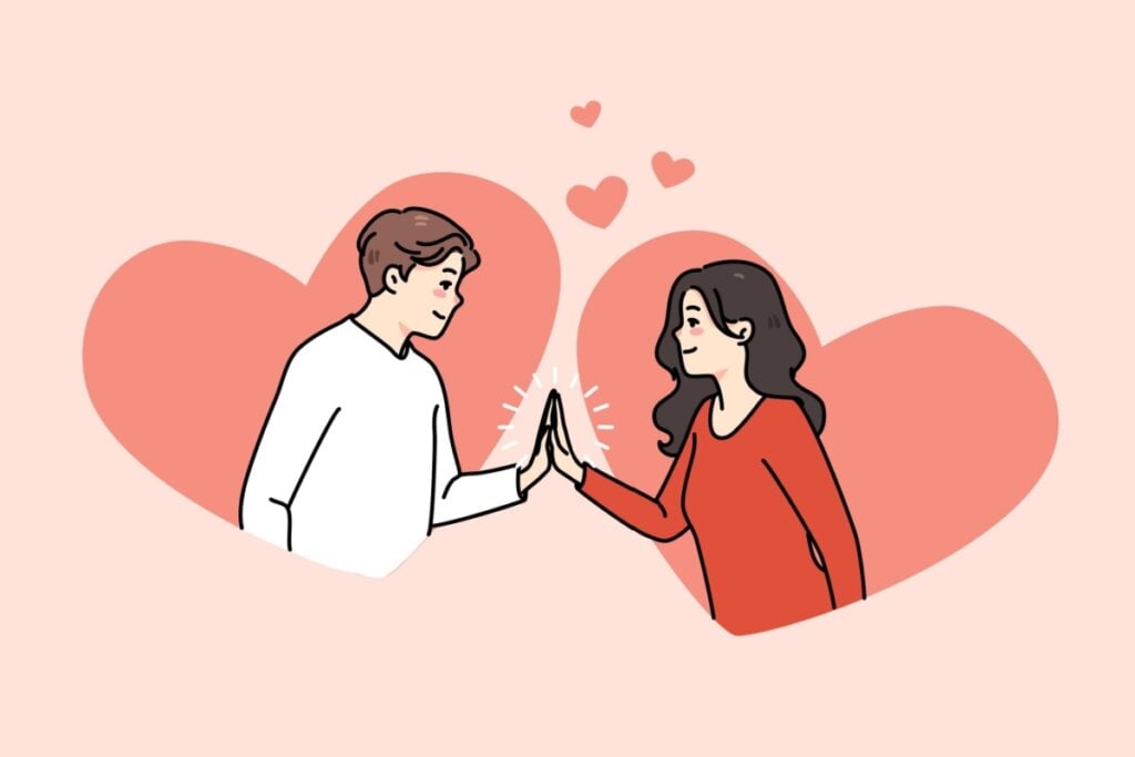 Dar apoio ao parceiro é essencial, mas saber a hora de dar espaço fortalece a relação (Imagem: Drawlab19 | Shutterstock)