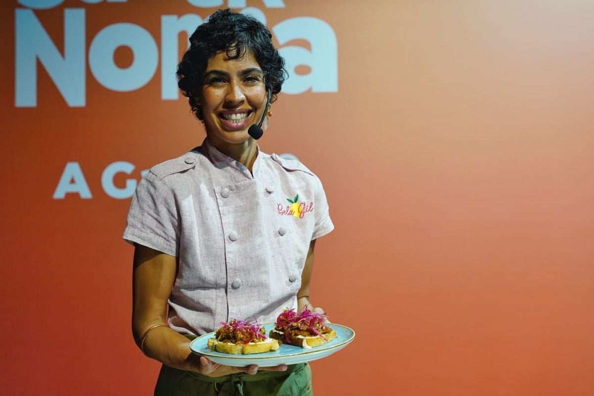 Aula-show da chef e apresentadora Bela Gil no Fest Gastronomia 2024