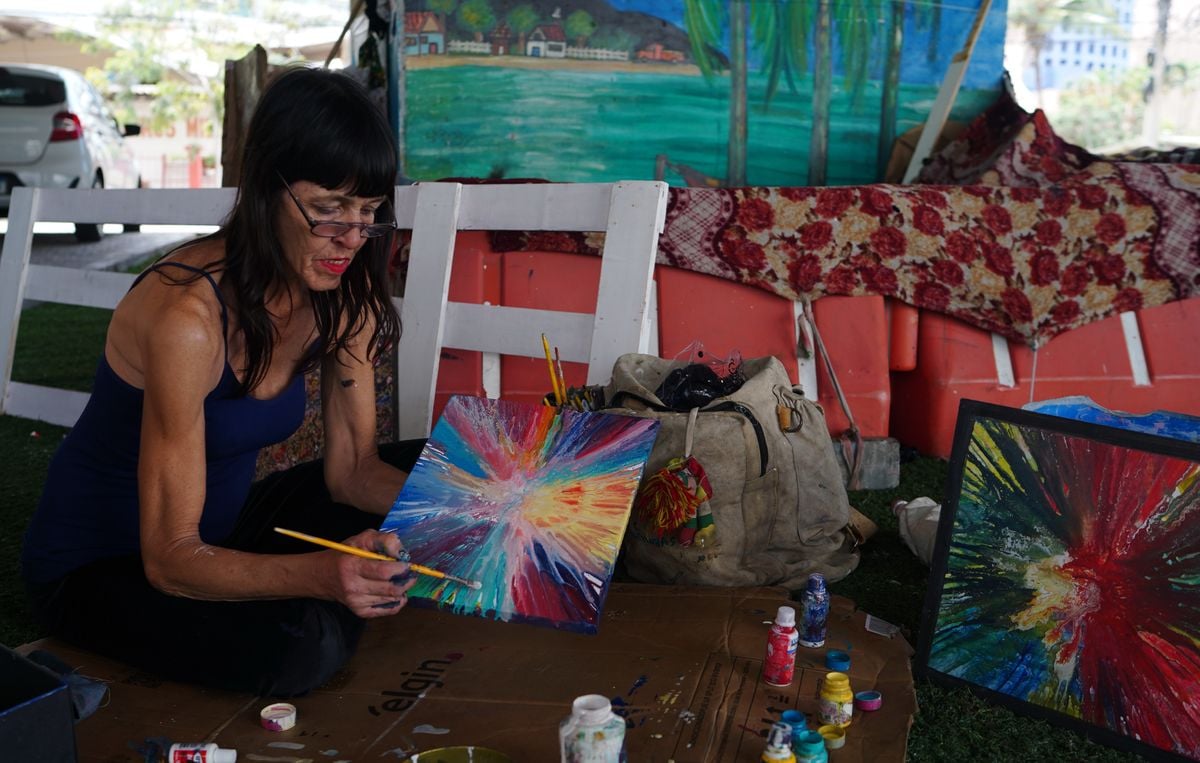 Ana Lilia Arnal, artista em situação de rua por Ricardo Medeiros