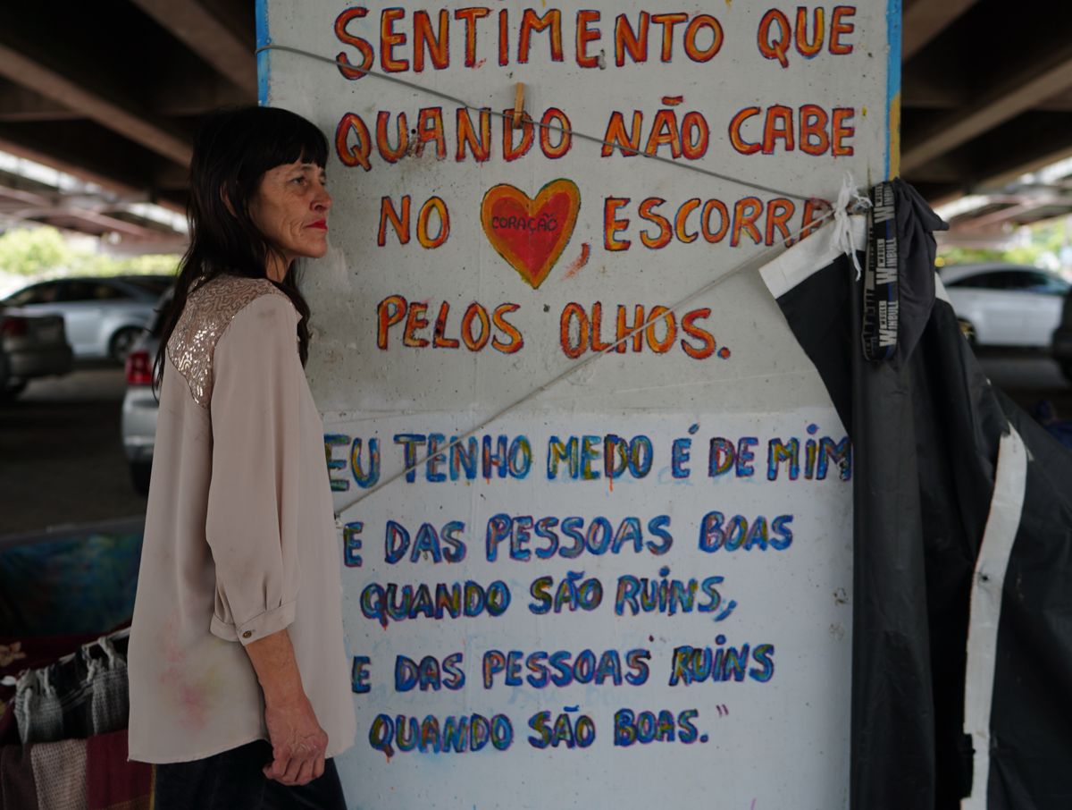 Ana Lilia Arnal, artista em situação de rua por Ricardo Medeiros